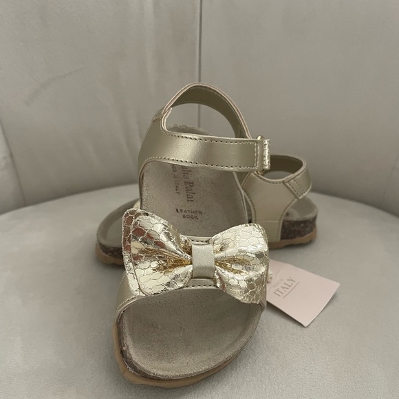 Gold Giulia Palai Toddler Girl Flatform Sandals - Size 8 - Picture 5 of 5